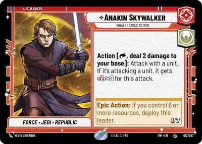 Anakin Skywalker - What it Takes to Win - 012/257 (Normal, Common)