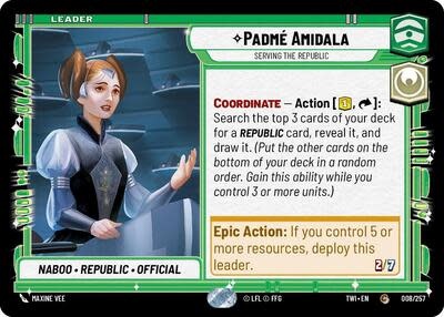 Padmé Amidala - Serving the Republic - 008/257 (Normal, Common)