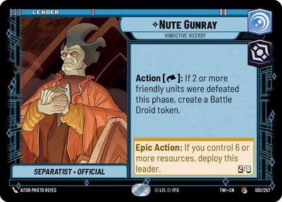 Nute Gunray - Vindictive Viceroy - 002/257 (Normal, Common)