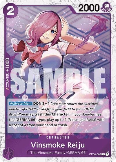Vinsmoke Reiju (OP06-068) (Jolly Roger Foil) (Foil, C)