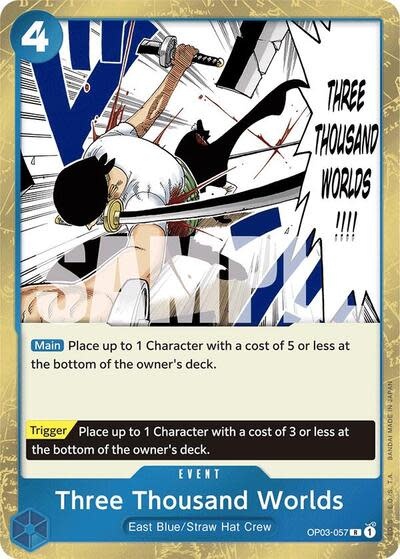 Three Thousand Worlds (Jolly Roger Foil) - OP03-057 (Foil, R)