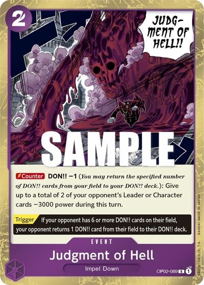 Judgment of Hell - OP02-089 (Foil, R)