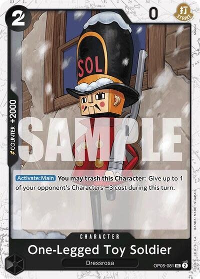 One-Legged Toy Soldier (Jolly Roger Foil) - OP05-081 (Foil, UC)