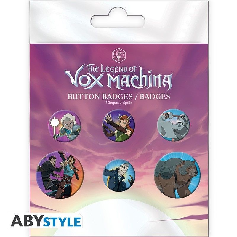 Pyramid America The Legend of Vox Machina Badge Pack