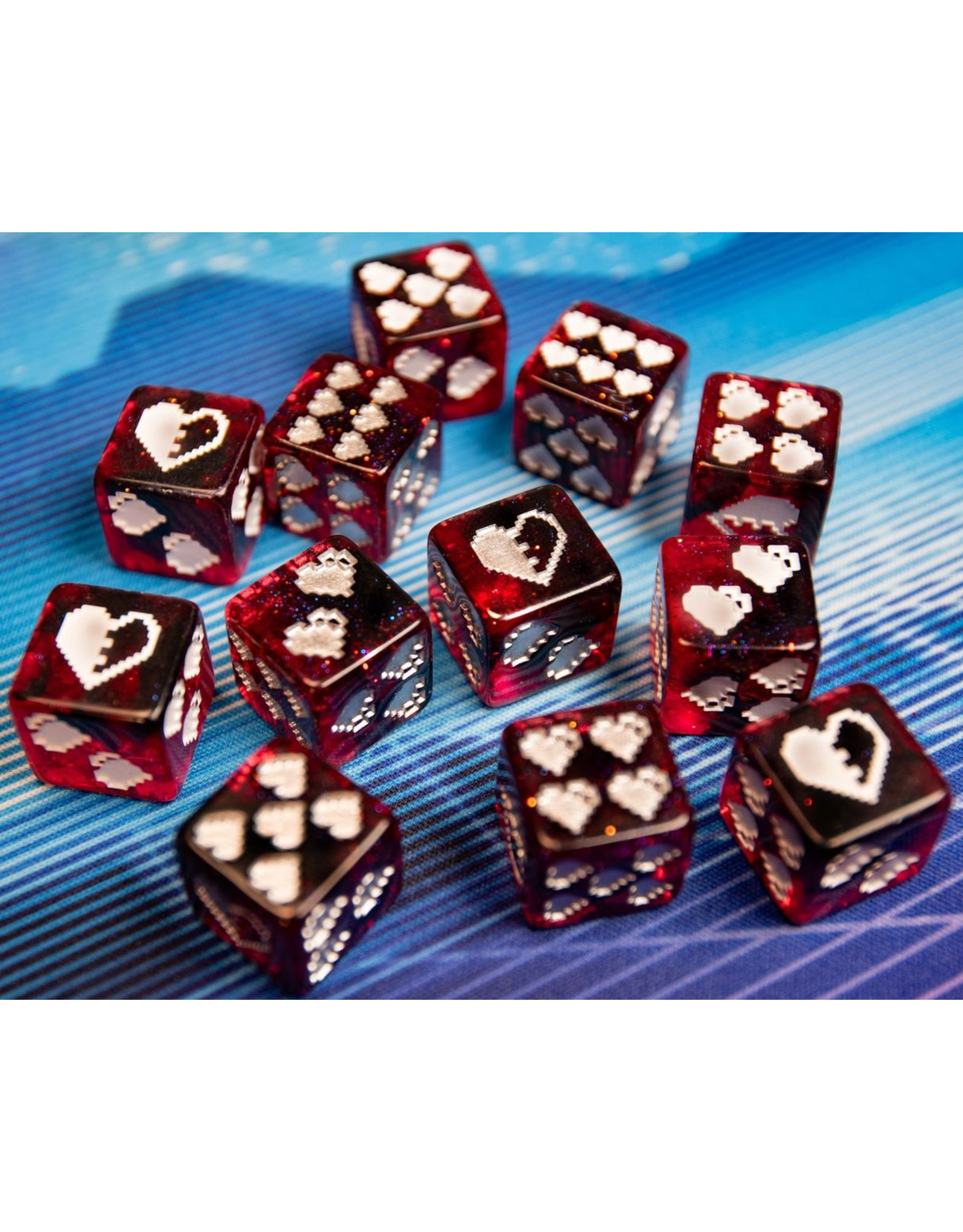 Game Genic 1UP-Dice 12D6 Heart Pip