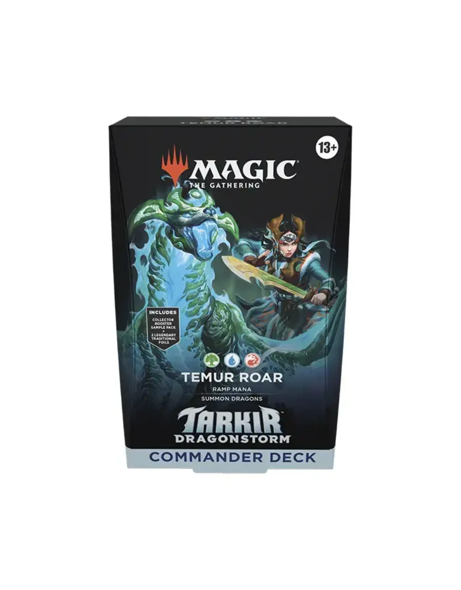 Wizards of the Coast Magic: The Gathering - Tarkir Dragonstorm  Temur Roar Commander Deck