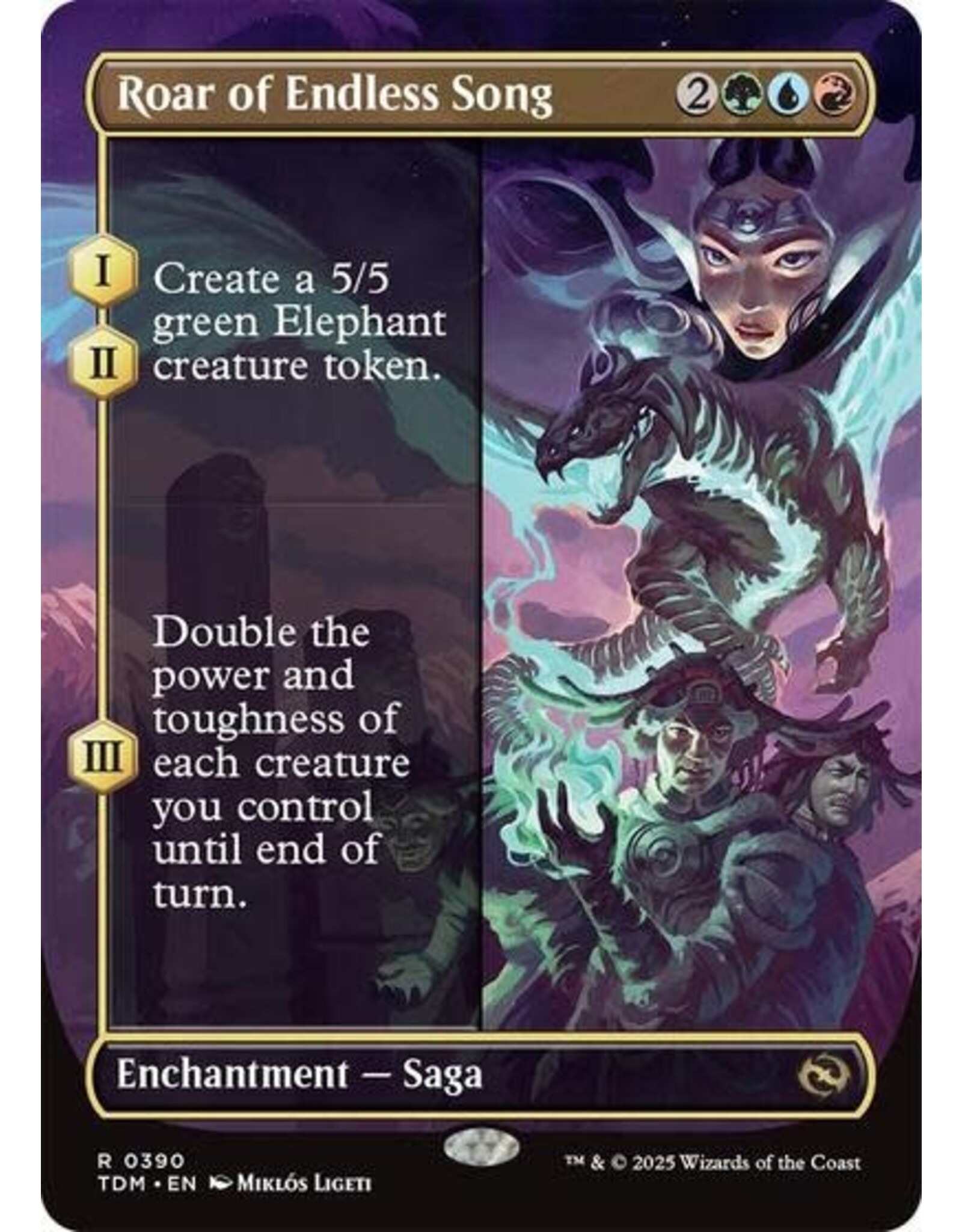 Roar of Endless Song (Borderless) - 390 (Foil, R)