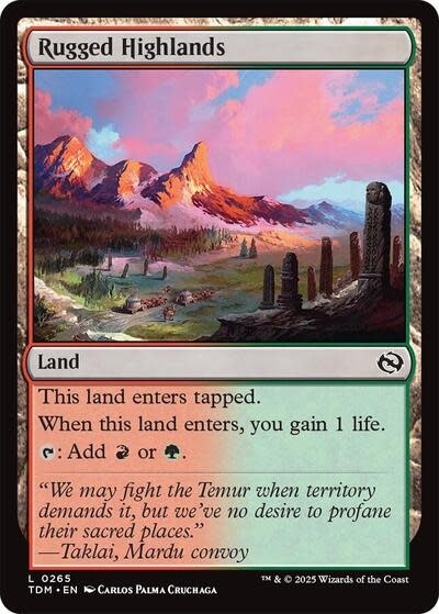 Rugged Highlands - 265 (Foil, L) (TDM)