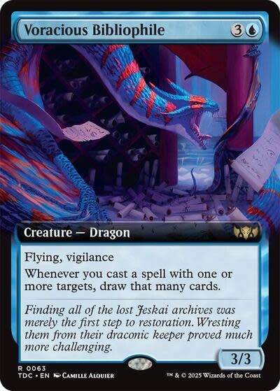 Voracious Bibliophile (Extended Art) - 63 (Normal, R)