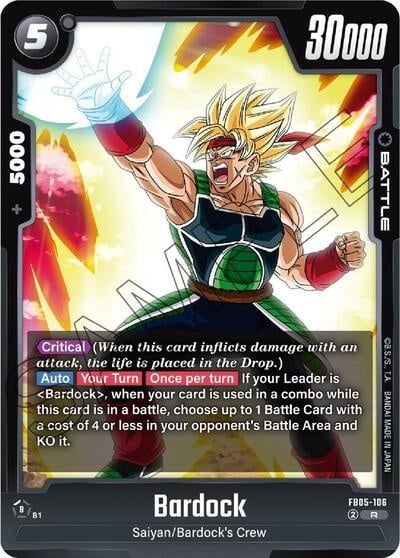 Bardock - FB05-106 (Holofoil, Rare)