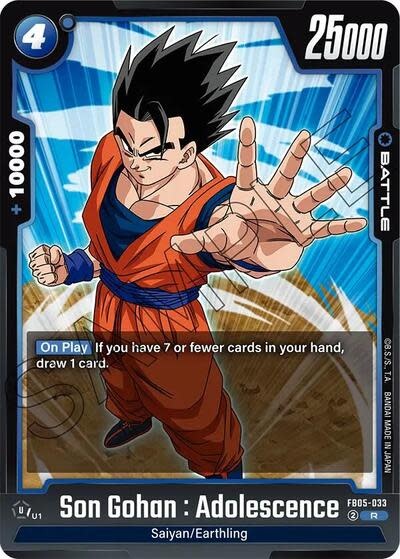 Son Gohan : Adolescence - FB05-033 (Holofoil, Rare)