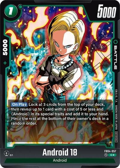 Android 18 (Tournament Pack 05) (Promo) - FB04-057 (Holofoil, Common)
