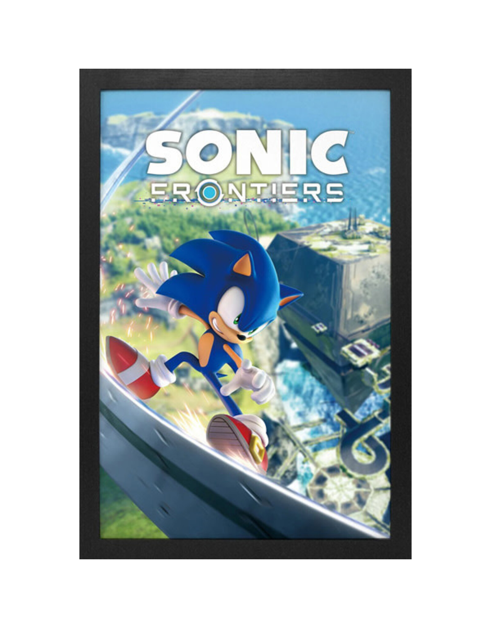Pyramid America Sonic Frontiers - Game Cover 11" x 17" Framed Print