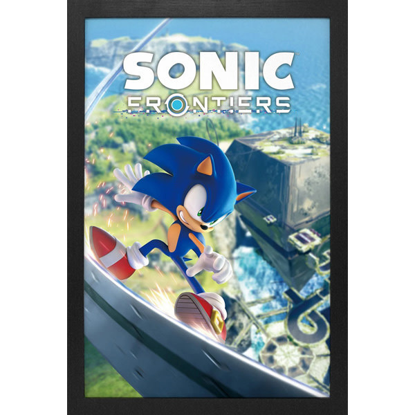 Pyramid America Sonic Frontiers - Game Cover 11" x 17" Framed Print