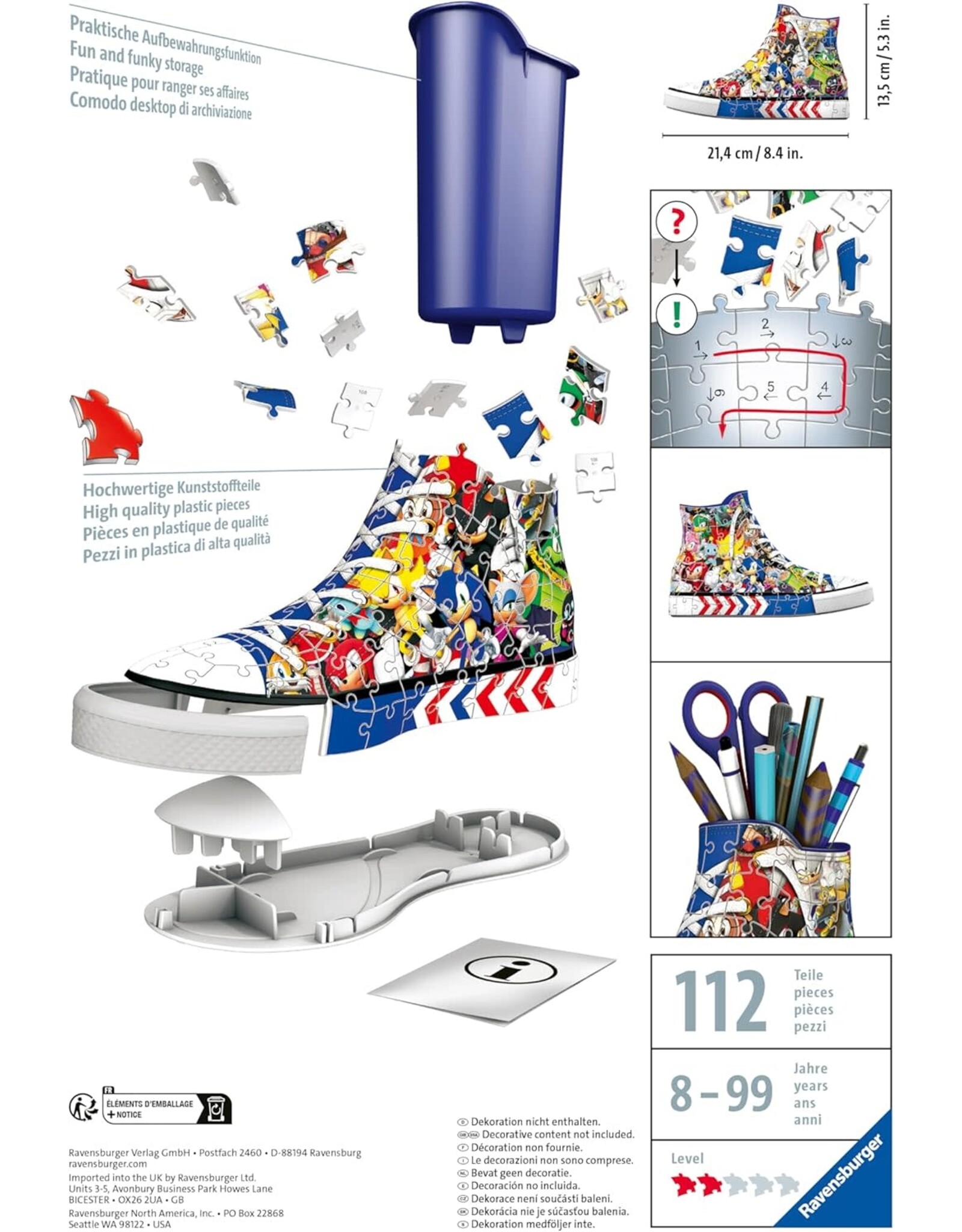 Sonic The Hedgehog - Sneaker 3D Puzzle