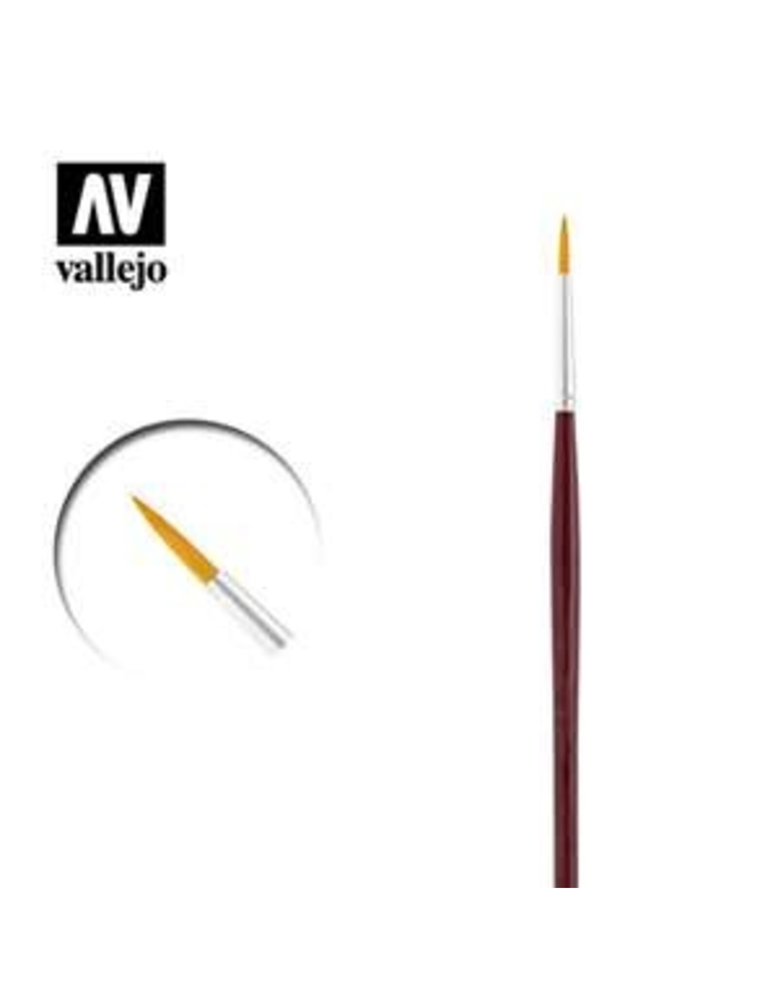 Vallejo Round Toray Brush (#0)