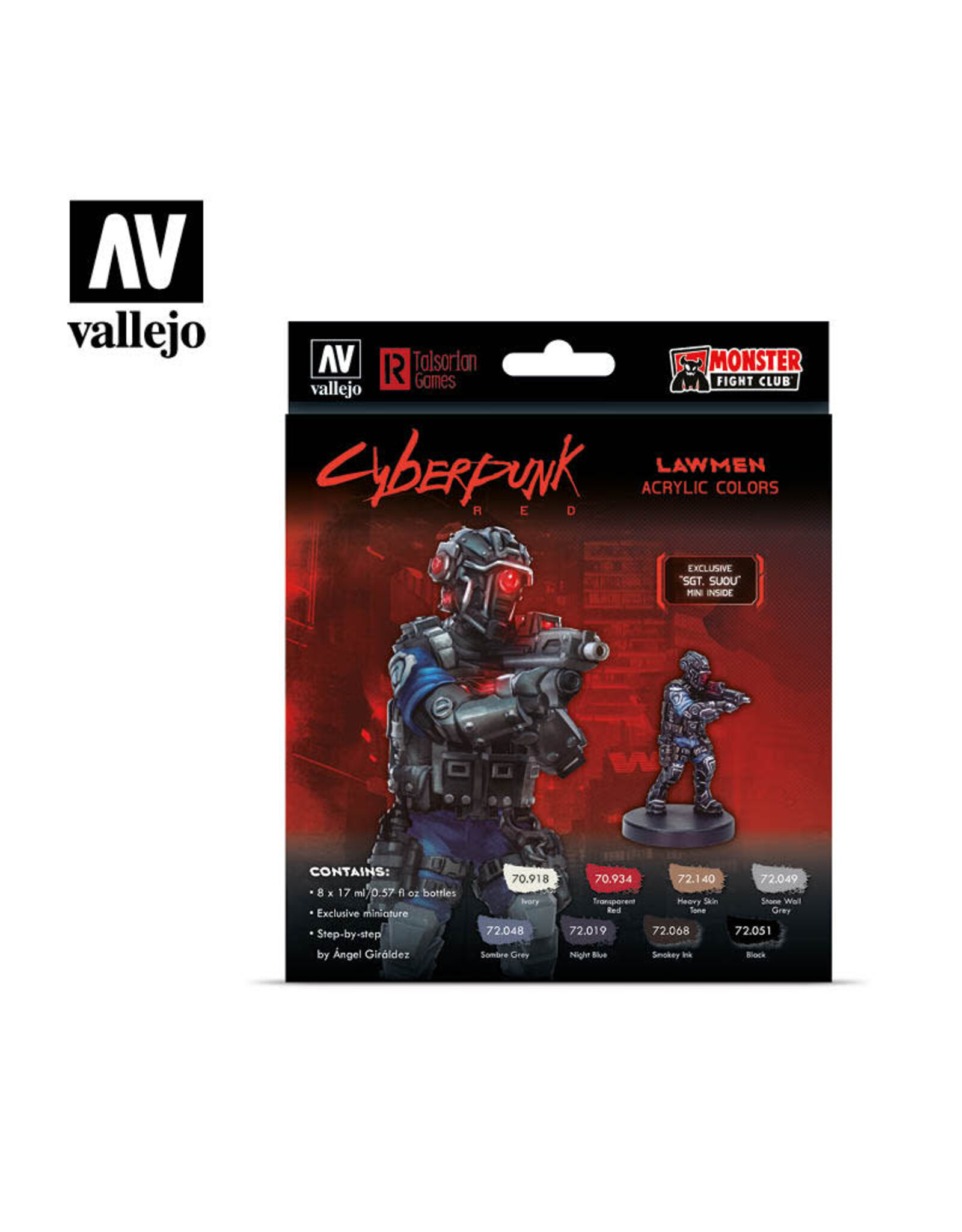 Vallejo Vallejo Color: Cyberpunk Red - Lawmen Sgt. Suou