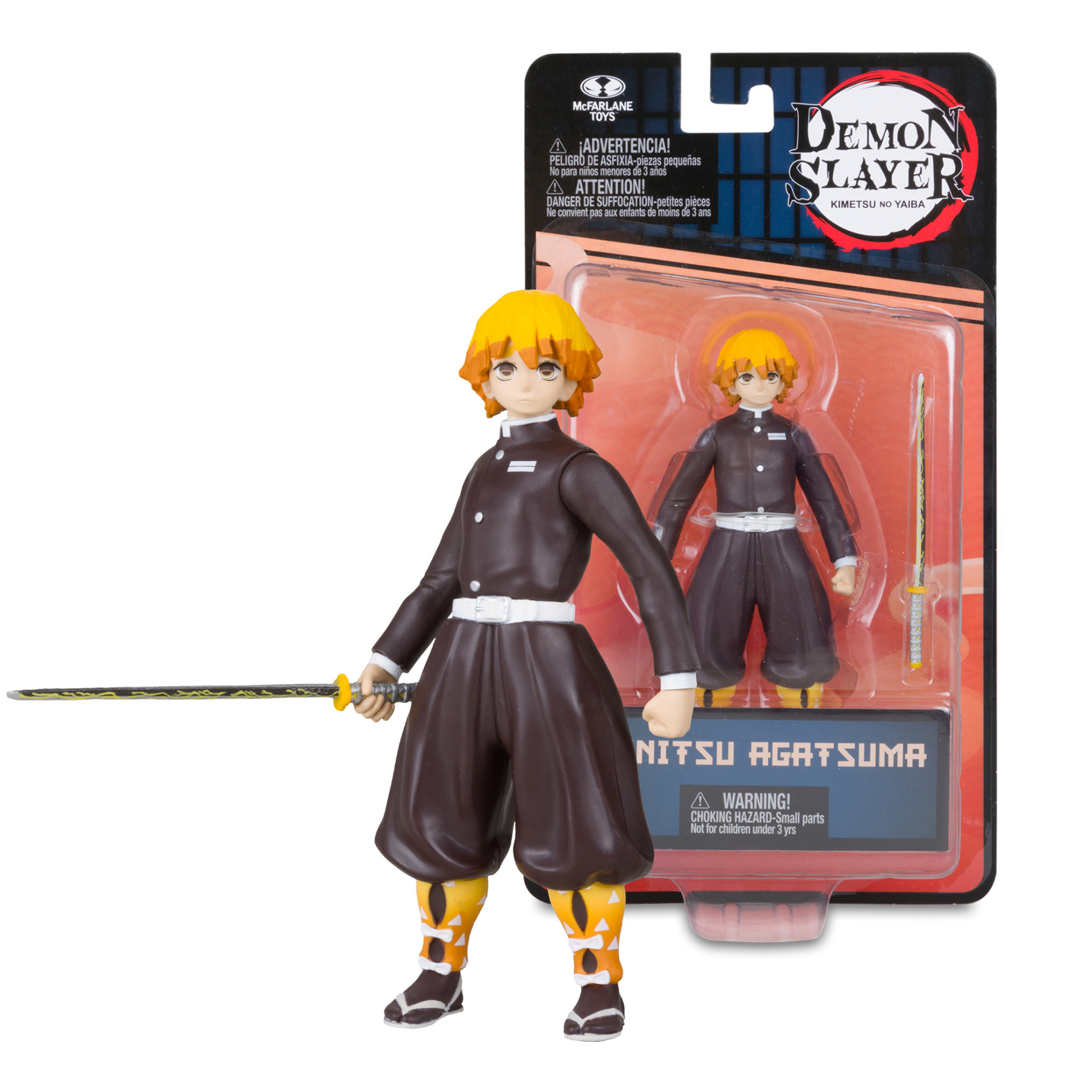 McFarlane Toys Demon Slayer: Kimetsu no Yaiba - Zenitsu 5" Action Figure (Wave 2)