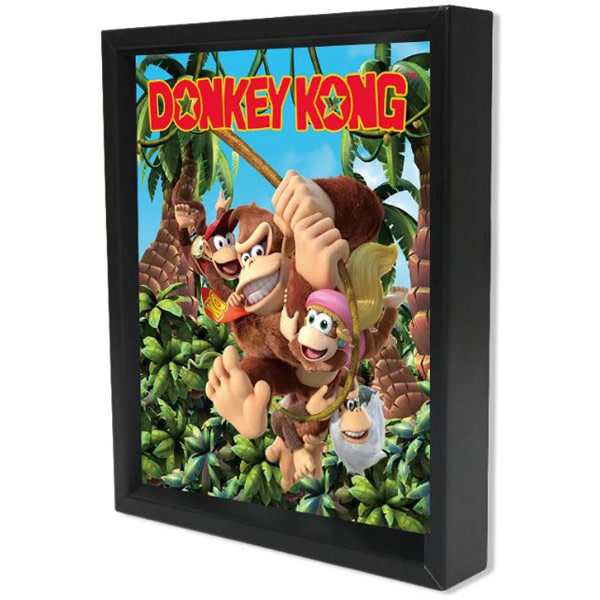 Pyramid America 3D Lenticular Shadowbox -  Donkey Kong Jungle Swing