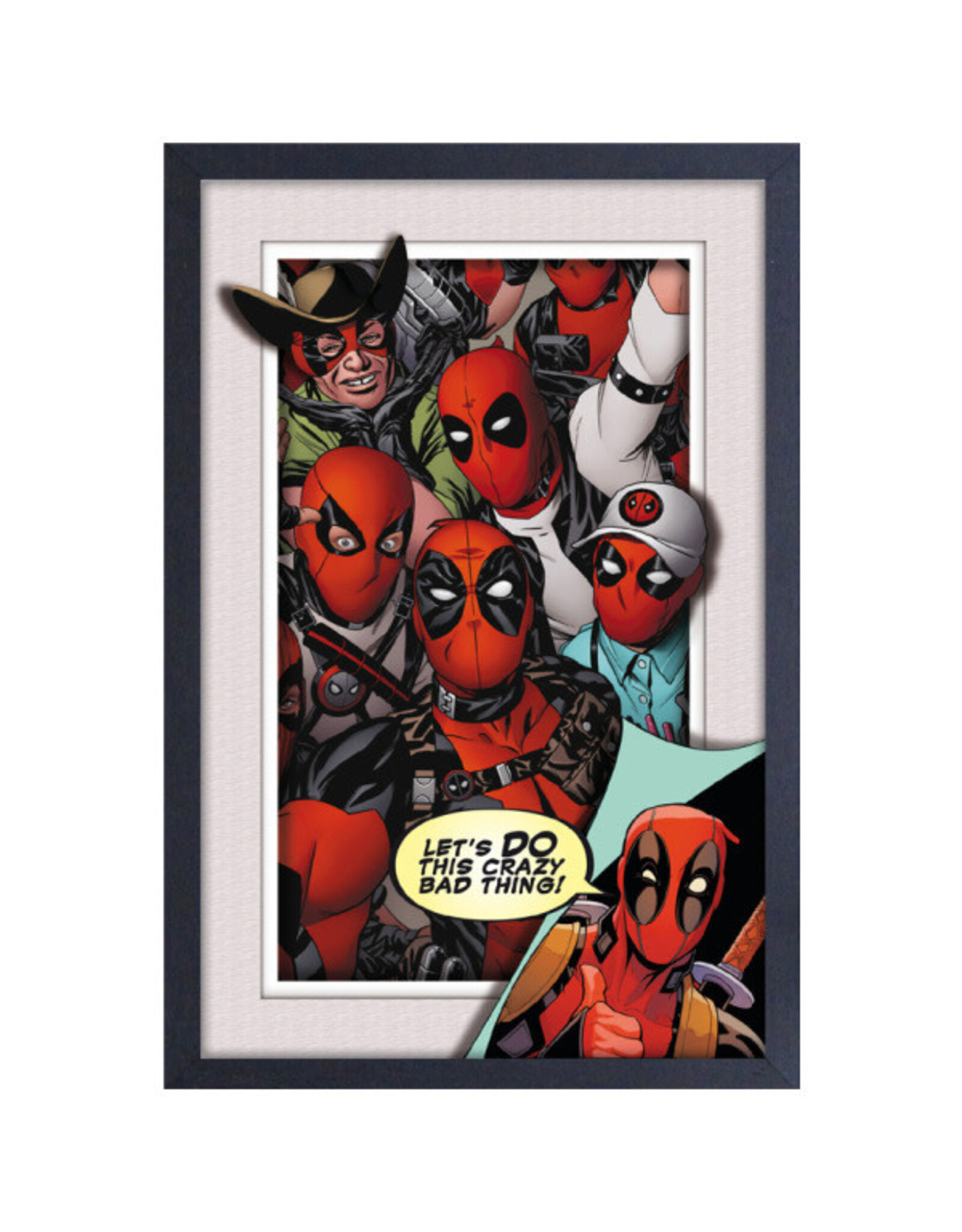 Pyramid America Deadpool - Crazy Bad Thing 11" x 17" Faux Matte Print