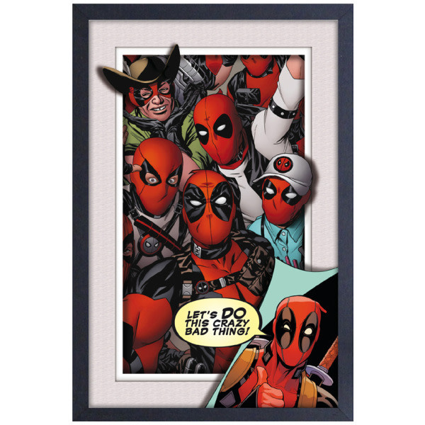 Pyramid America Deadpool - Crazy Bad Thing 11" x 17" Faux Matte Print
