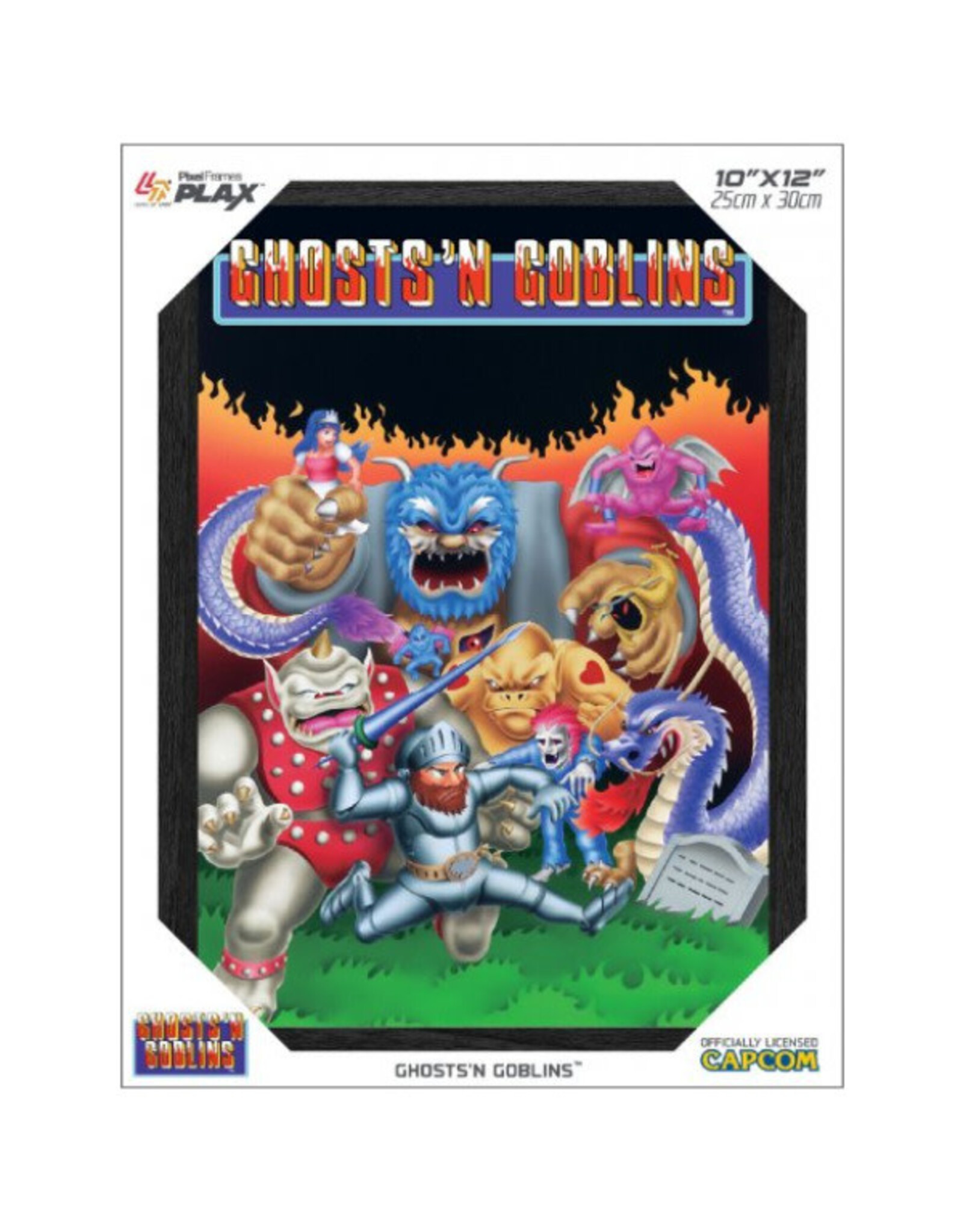Pixelframe PixelFrames Plax: Ghosts ‘N Goblins 10″ X 12″ Lenticular 3D Art