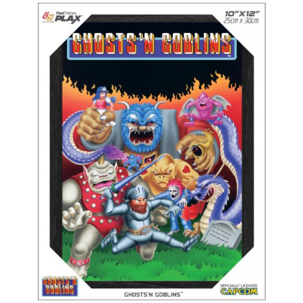 Pixelframe PixelFrames Plax: Ghosts ‘N Goblins 10″ X 12″ Lenticular 3D Art