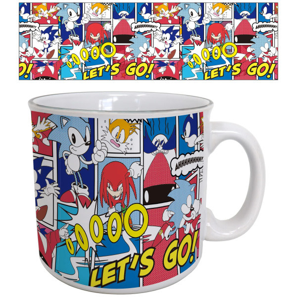 Pyramid America Sonic Comic Panel 20z Ceramic Mug