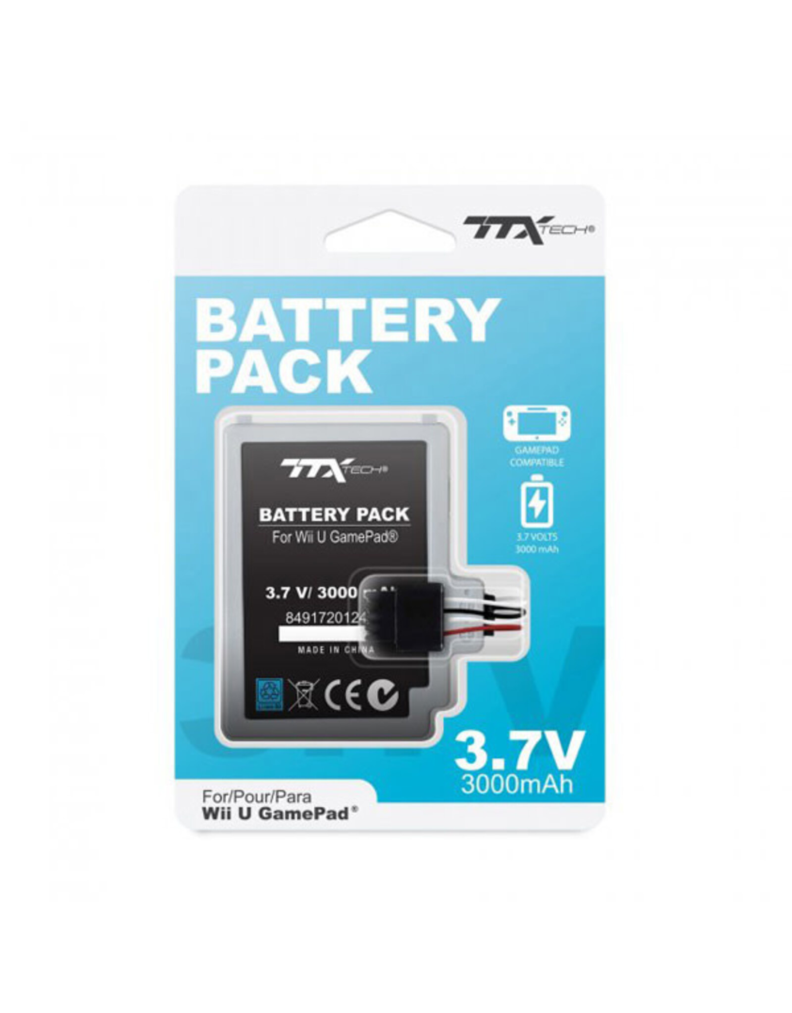 Wii U - Rechargeable Gamepad Battery Pack (3000 Mah)