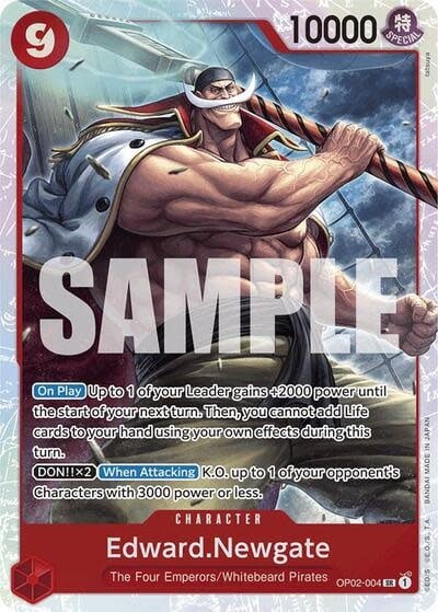 Edward.Newgate (Reprint) - OP02-004 (Foil, SR)