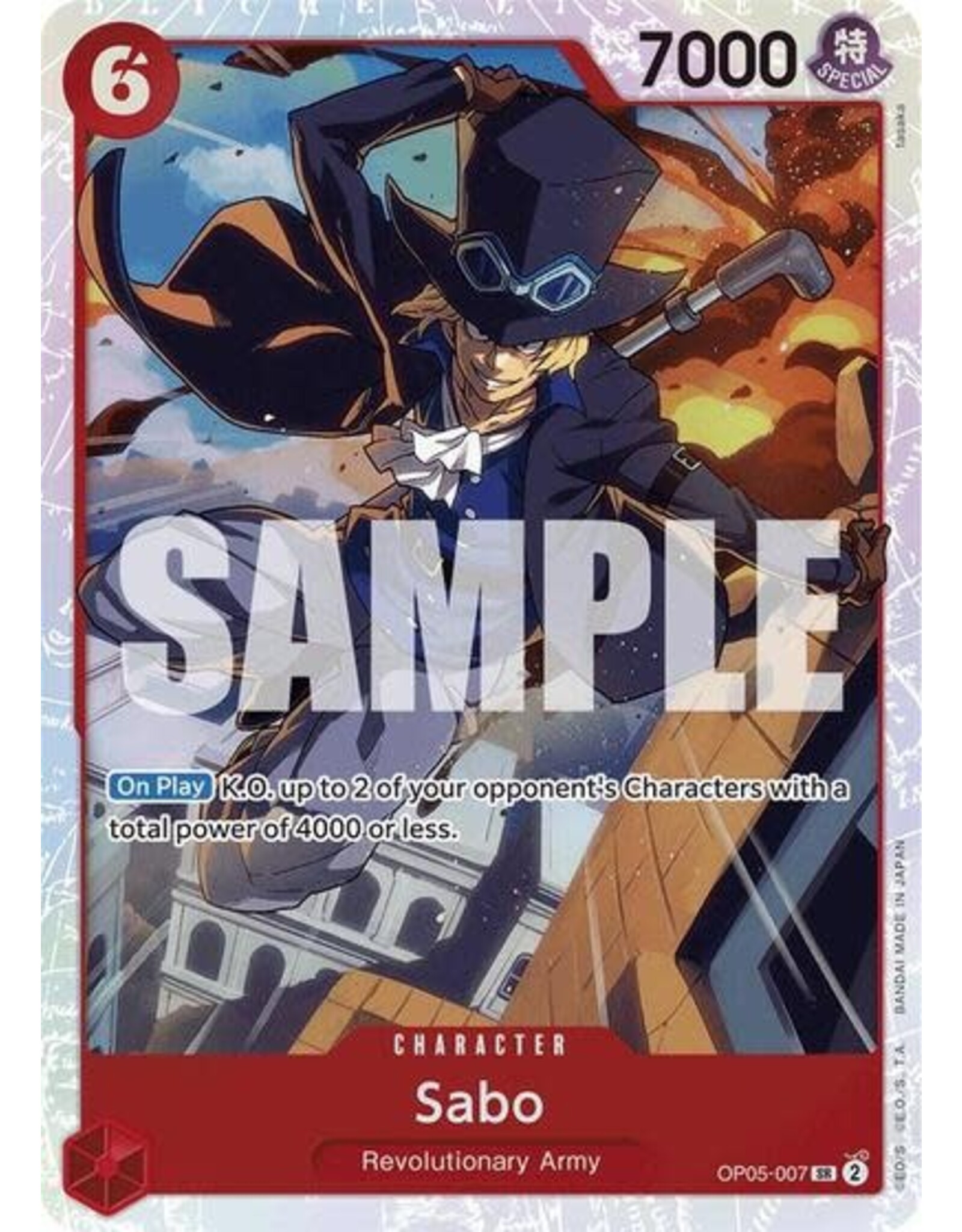 Sabo (OP05-007) (Reprint) (Foil, SR)