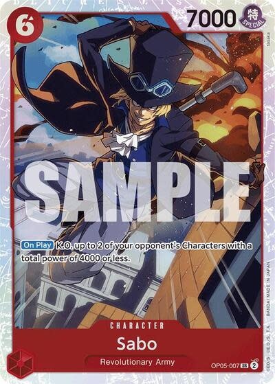 Sabo (OP05-007) (Reprint) (Foil, SR)