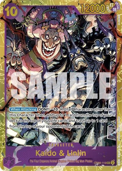 Kaido & Linlin - OP08-119 (Foil, SEC)