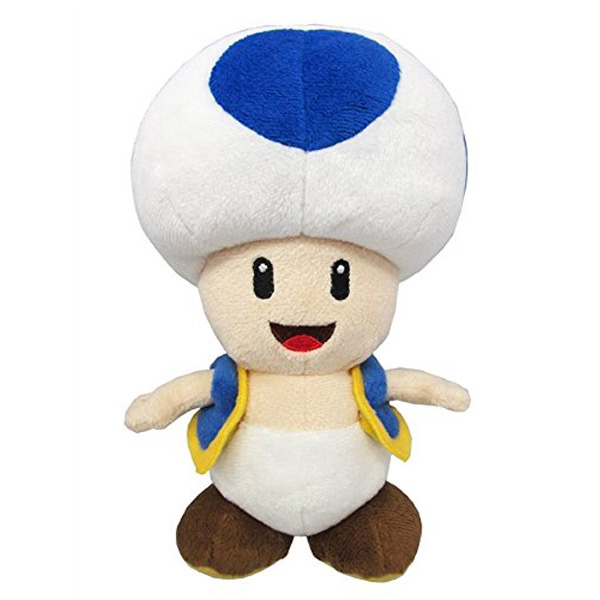 Little Buddy Super Mario Bros - Blue Toad - 8" Plush