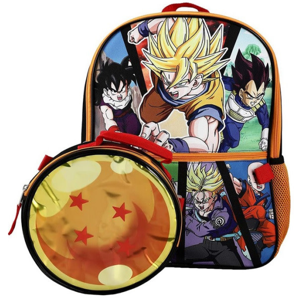 Bioworld Dragon Ball Z 16" Backpack w/ Lunch Kit