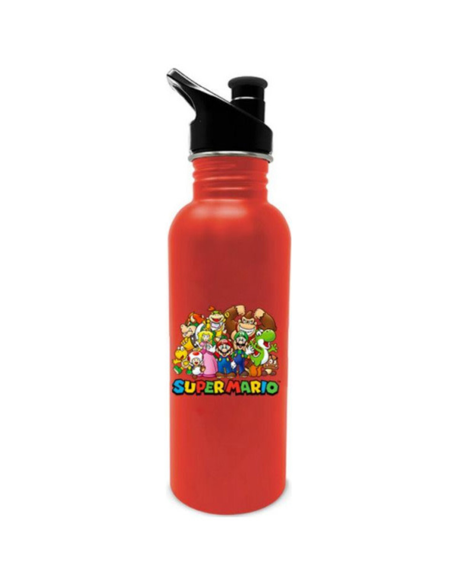 Paladone Super Mario - Metal Water Bottle (Red Group) 25Oz