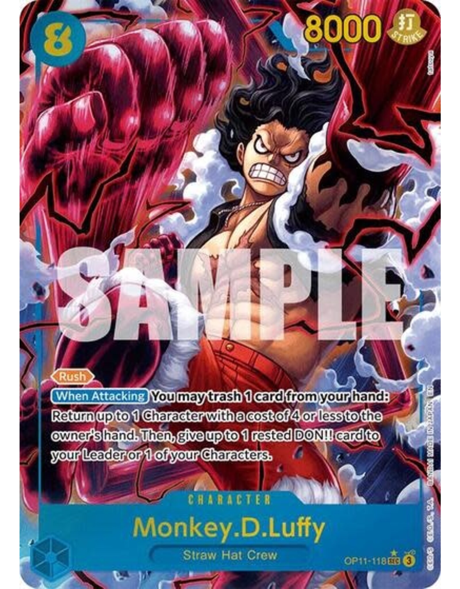 Monkey.D.Luffy (118) (Alternate Art) - OP11-118 (Foil, SEC)