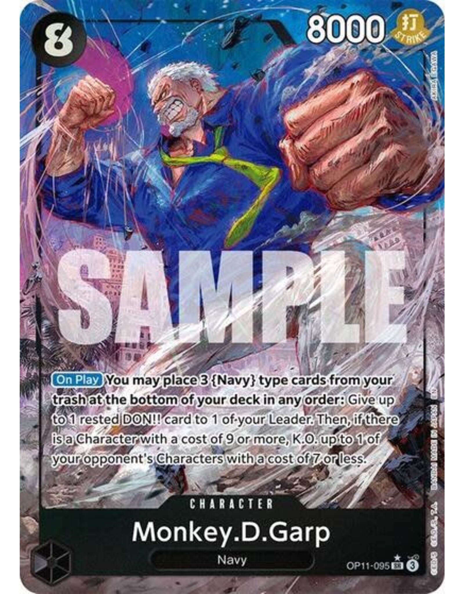 Monkey.D.Garp (Alternate Art) - OP11-095 (Foil, SR)