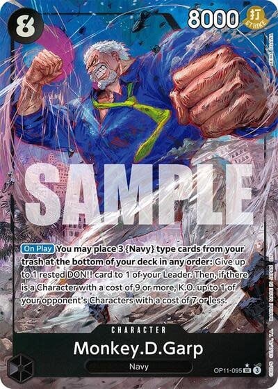 Monkey.D.Garp (Alternate Art) - OP11-095 (Foil, SR)