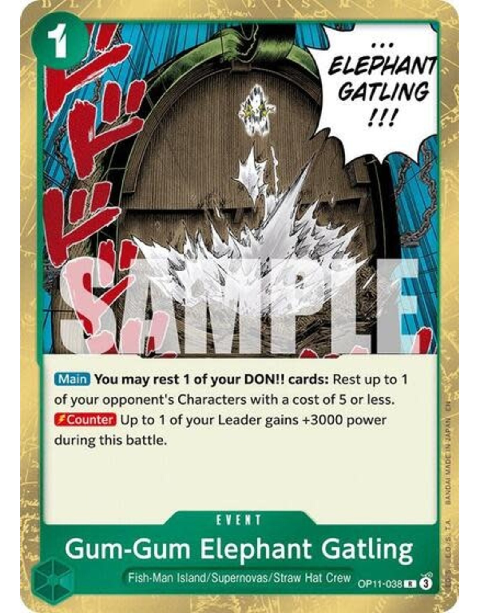 Gum-Gum Elephant Gatling - OP11-038 (Foil, R)