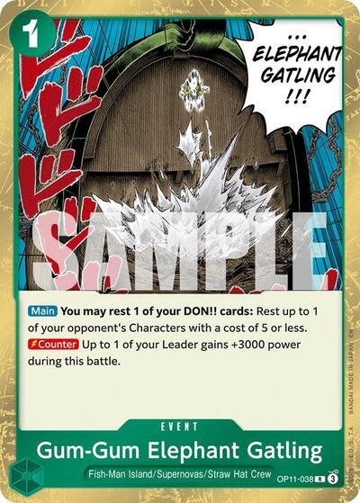 Gum-Gum Elephant Gatling - OP11-038 (Foil, R)