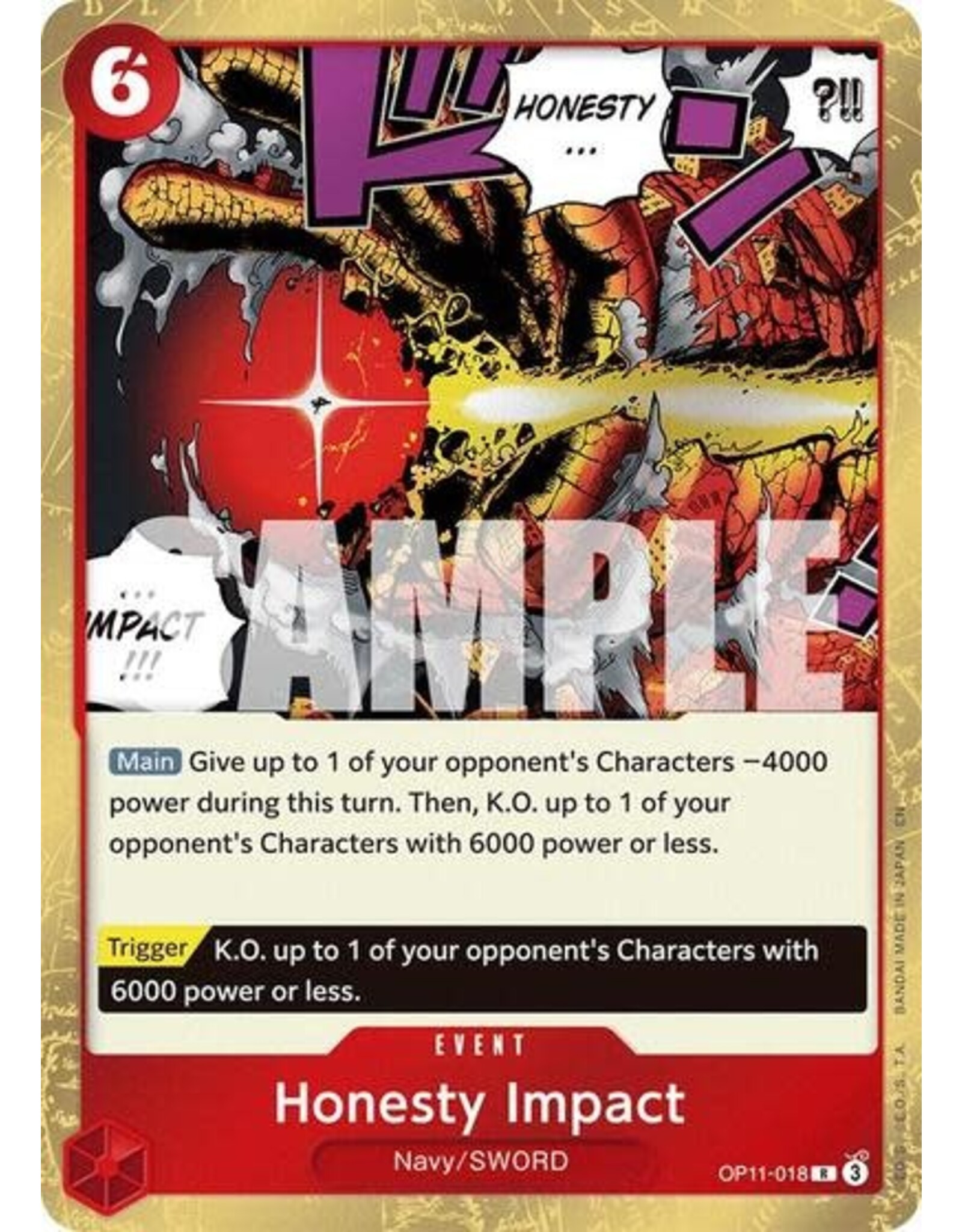 Honesty Impact - OP11-018 (Foil, R)