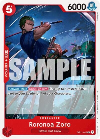 Roronoa Zoro - OP11-016 (Normal, UC)
