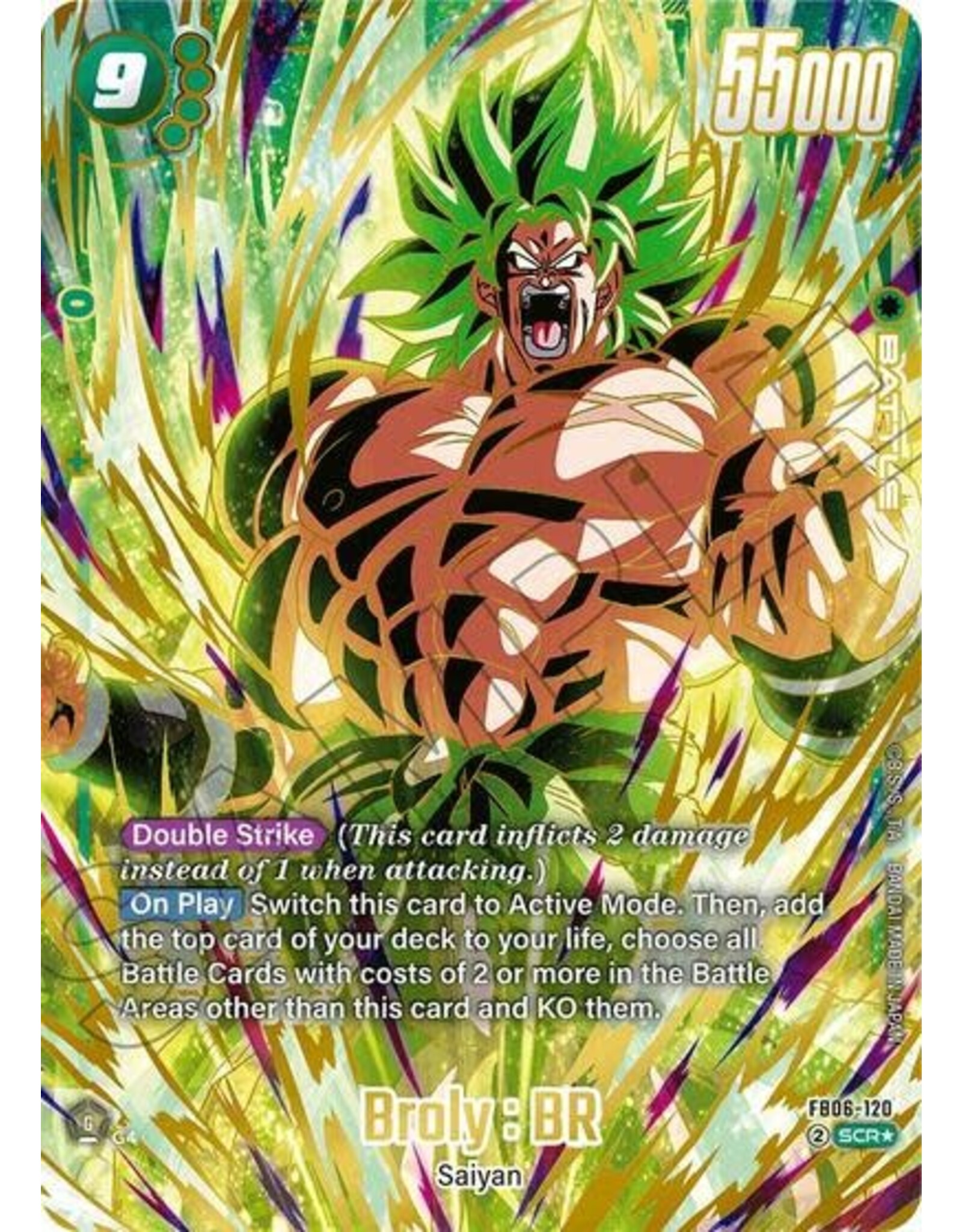 Broly : BR - FB06-120 (Alternate Art) (Holofoil, Secret Rare)