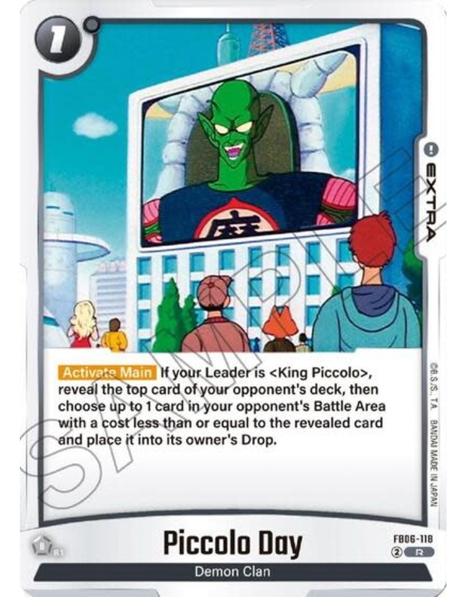 Piccolo Day - FB06-118 (Holofoil, Rare)