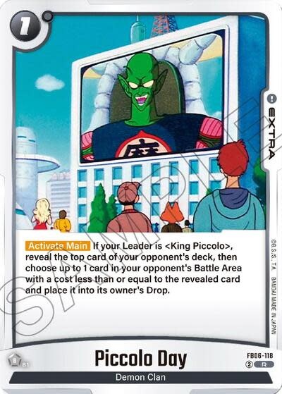 Piccolo Day - FB06-118 (Holofoil, Rare)
