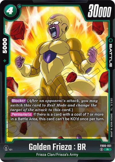 Golden Frieza : BR - FB06-051 (Holofoil, Rare)