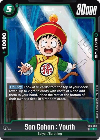 Son Gohan : Youth - FB06-053 (Holofoil, Rare)