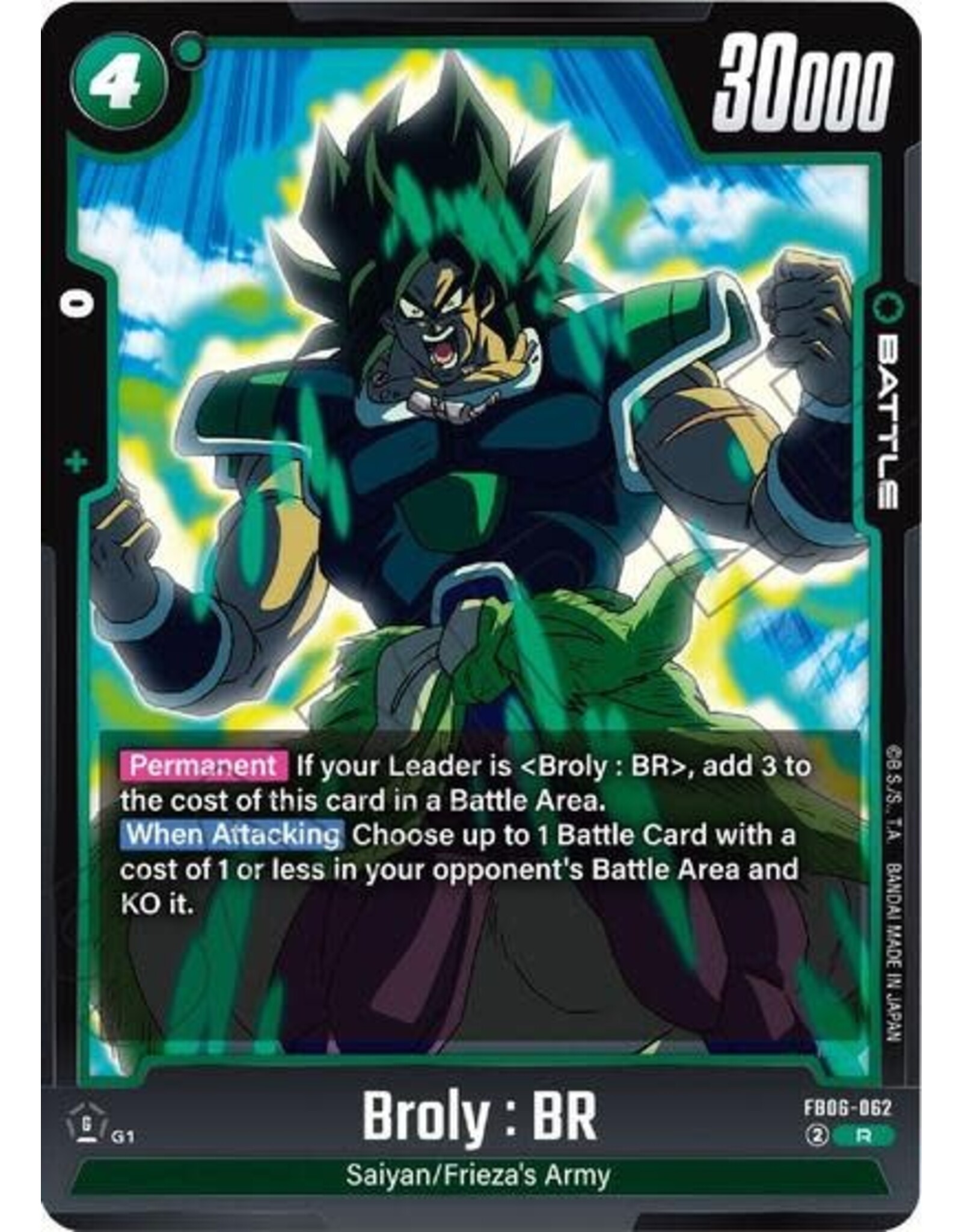Broly : BR - FB06-062 (Holofoil, Rare)