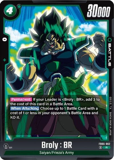 Broly : BR - FB06-062 (Holofoil, Rare)
